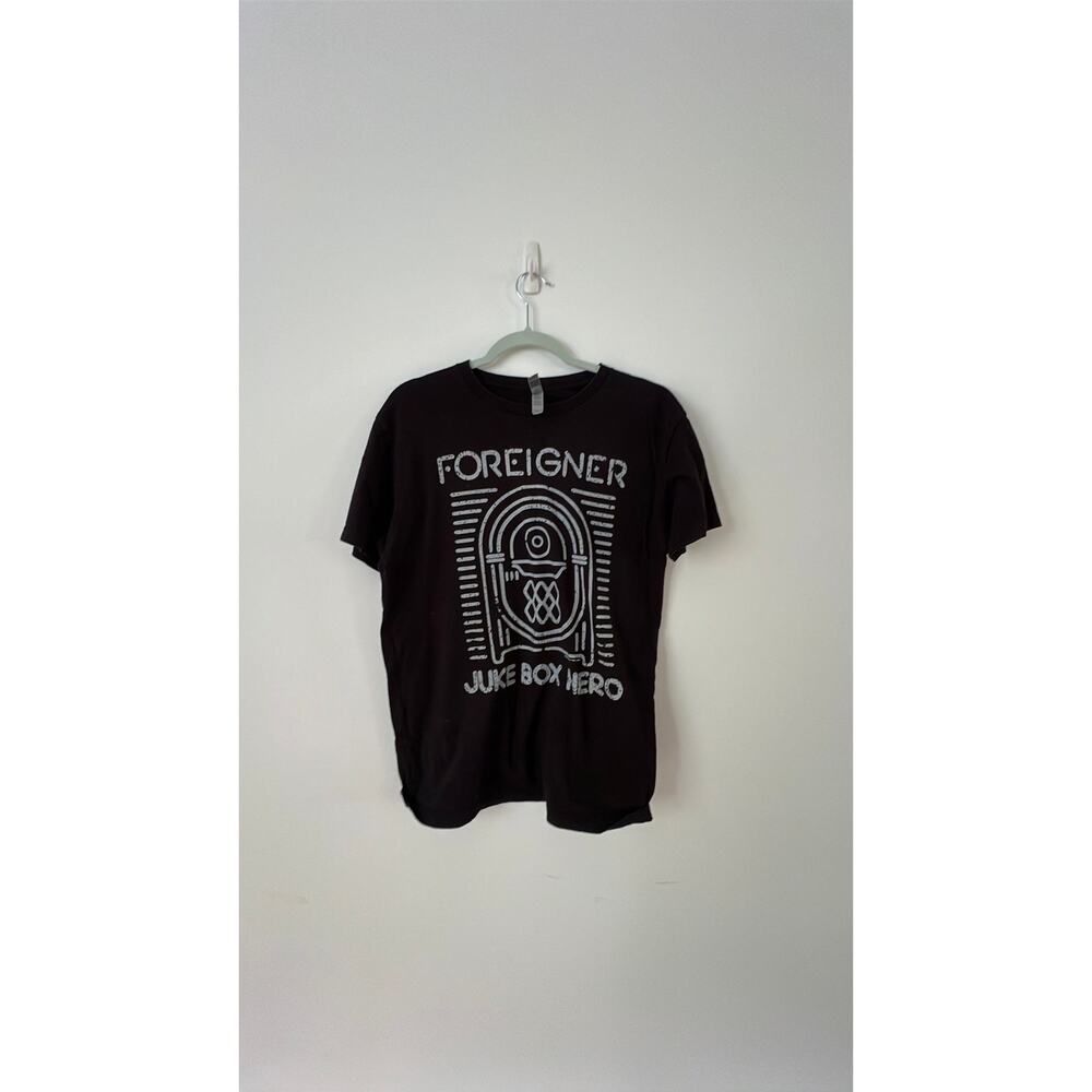 Black Foreigner tee, size medium